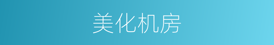 美化机房的同义词