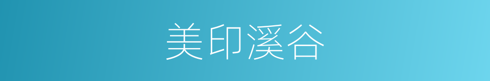 美印溪谷的同义词
