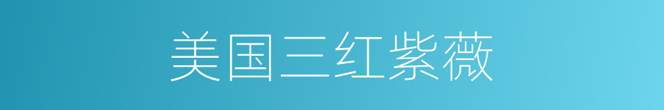美国三红紫薇的同义词