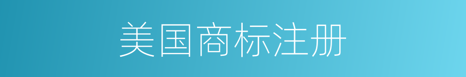 美国商标注册的同义词