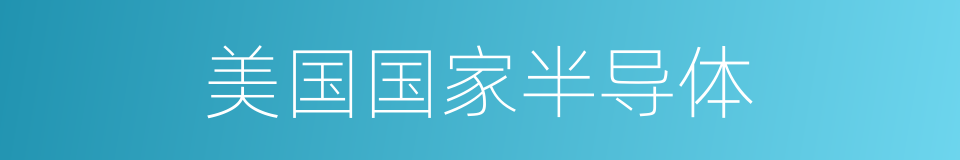 美国国家半导体的同义词