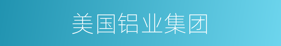 美国铝业集团的同义词