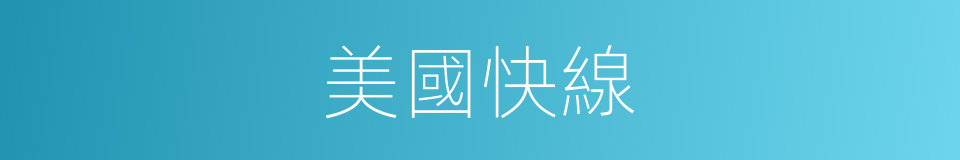 美國快線的同義詞