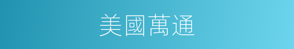 美國萬通的同義詞