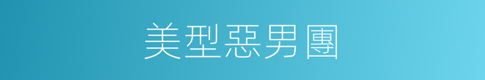 美型惡男團的同義詞