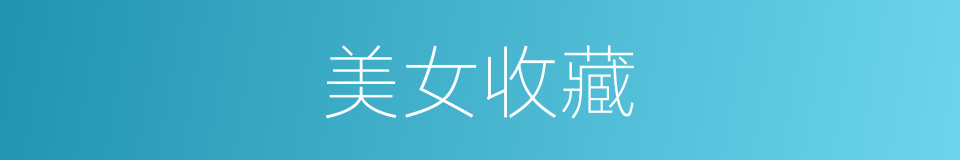 美女收藏的同义词