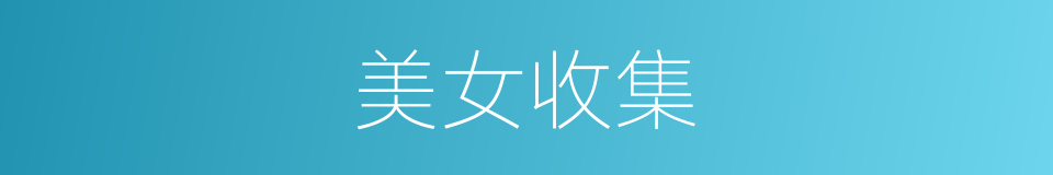 美女收集的同义词