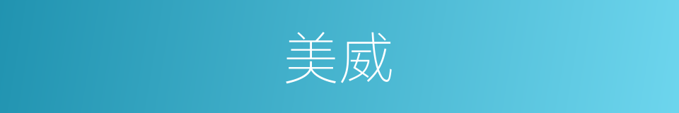 美威的同义词
