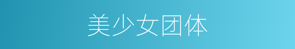 美少女团体的同义词