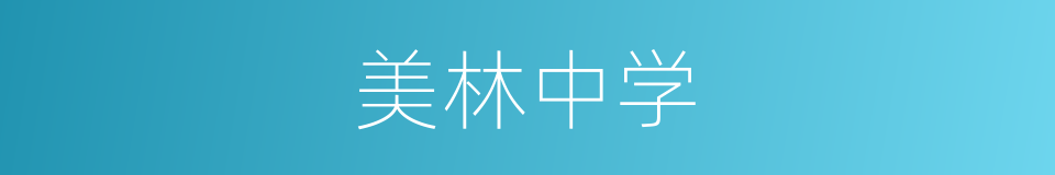 美林中学的同义词
