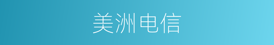 美洲电信的同义词