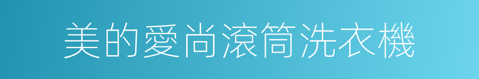 美的愛尚滾筒洗衣機的同義詞