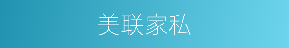 美联家私的同义词