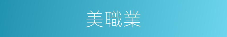 美職業的同義詞