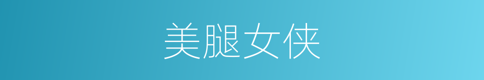 美腿女侠的同义词