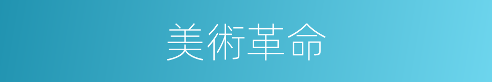 美術革命的同義詞