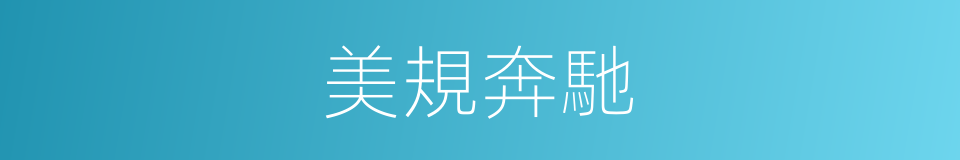 美規奔馳的同義詞