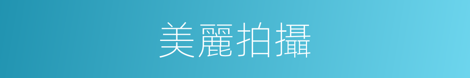 美麗拍攝的同義詞