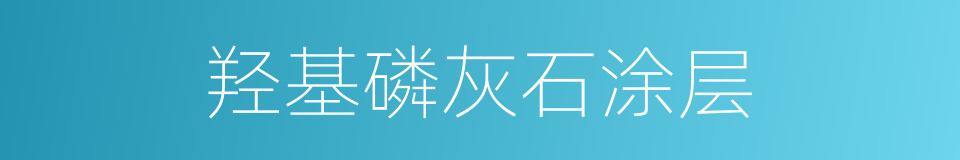 羟基磷灰石涂层的同义词