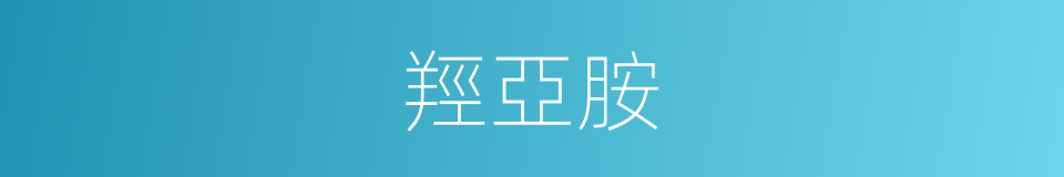 羥亞胺的同義詞