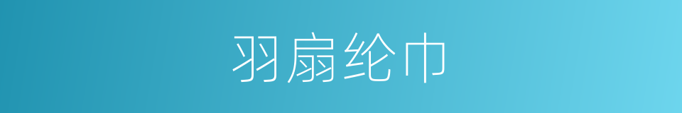 羽扇纶巾的同义词