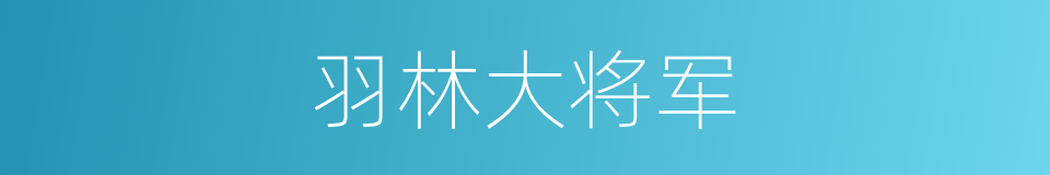 羽林大将军的同义词