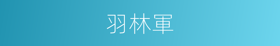 羽林軍的意思