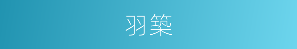 羽築的同義詞