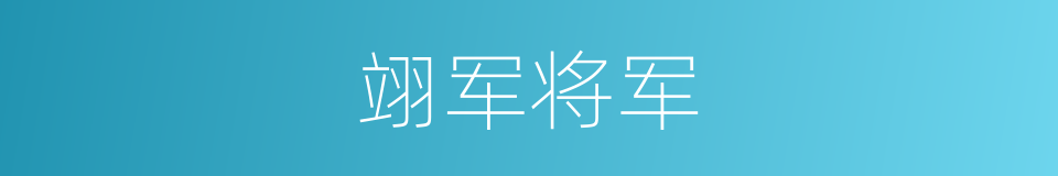 翊军将军的同义词