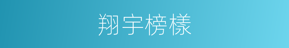 翔宇榜樣的同義詞
