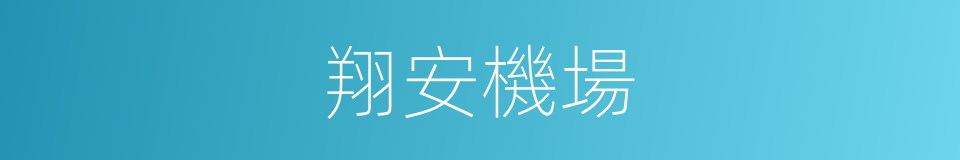 翔安機場的同義詞