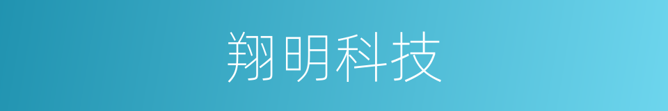 翔明科技的同义词