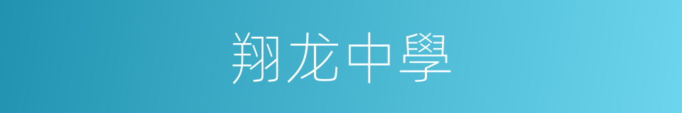 翔龙中學的同義詞