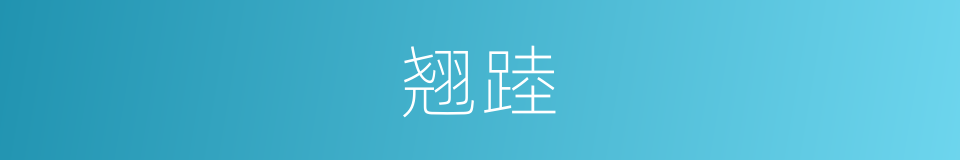 翘踛的意思