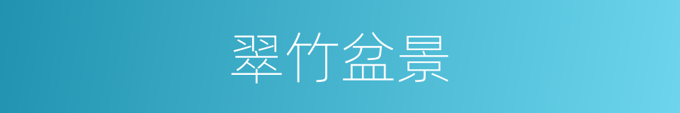 翠竹盆景的同义词