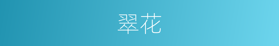翠花的意思