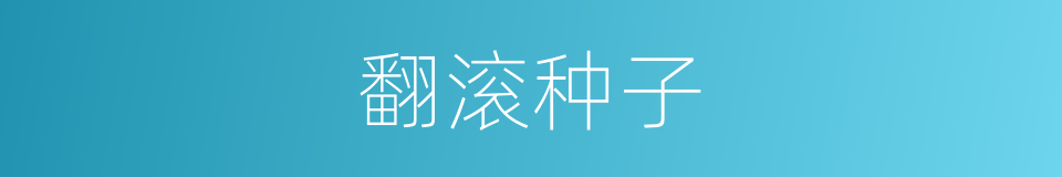 翻滚种子的同义词