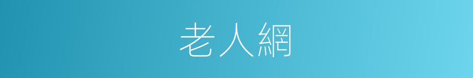 老人網的同義詞