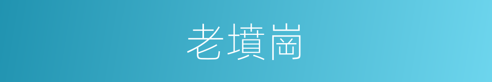 老墳崗的同義詞