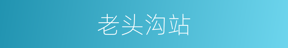 老头沟站的同义词