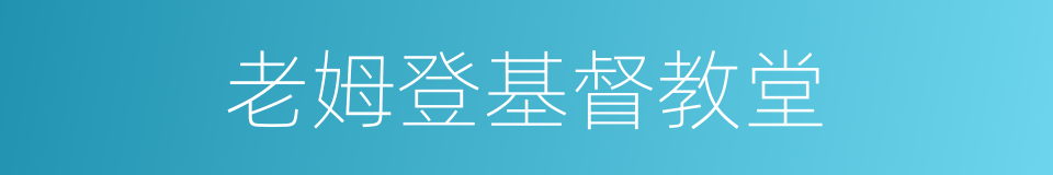 老姆登基督教堂的同义词