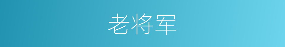 老将军的同义词