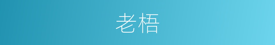 老梧的同义词