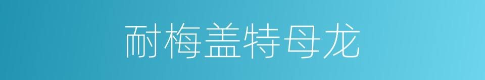 耐梅盖特母龙的同义词