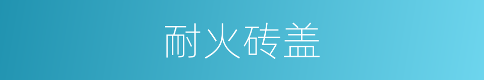 耐火砖盖的同义词