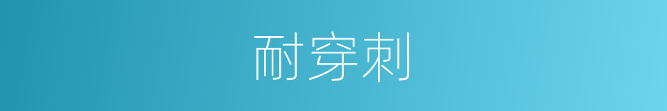 耐穿刺的同义词