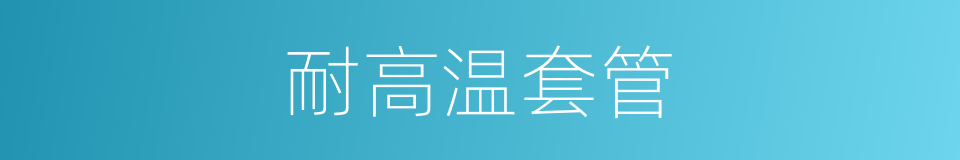 耐高温套管的同义词