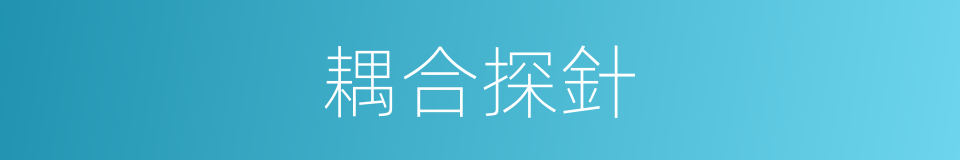 耦合探針的同義詞