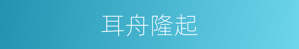 耳舟隆起的同义词