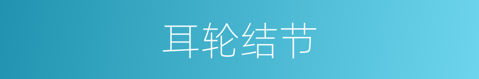 耳轮结节的同义词